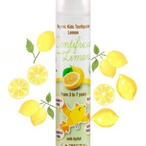 Azeta Pastă de dinți Organic pentru Copii 3-7 ani cu Lămâie 50 ml