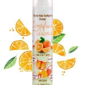 Azeta Pastă de dinți Organic pentru Copii 3-7 ani cu Portocală 50 ml