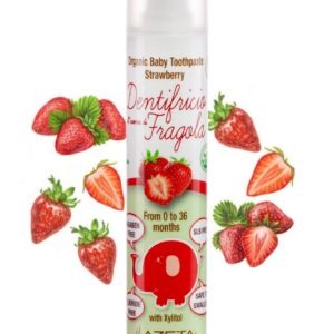 Azeta Pastă de dinți Organic pentru Bebeluși cu Căpșună 0-3 ani 50 ml